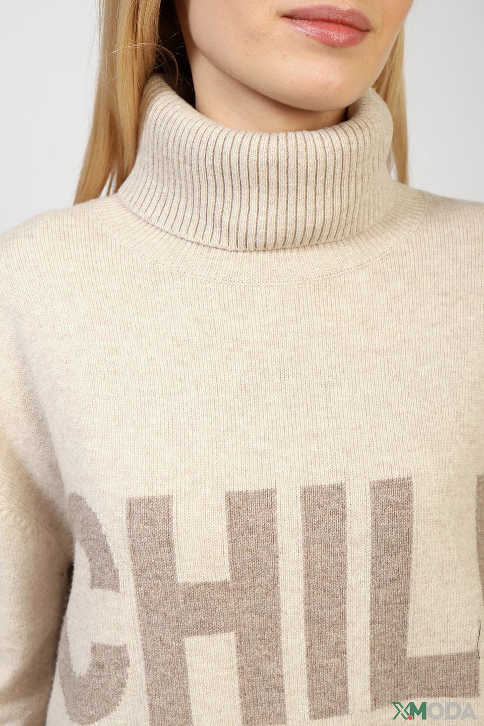 Водолазка Oui с надписью "CHIL"