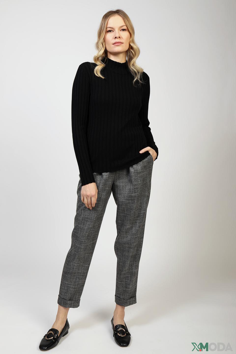 Брюки Marc Aurel в клетку серые