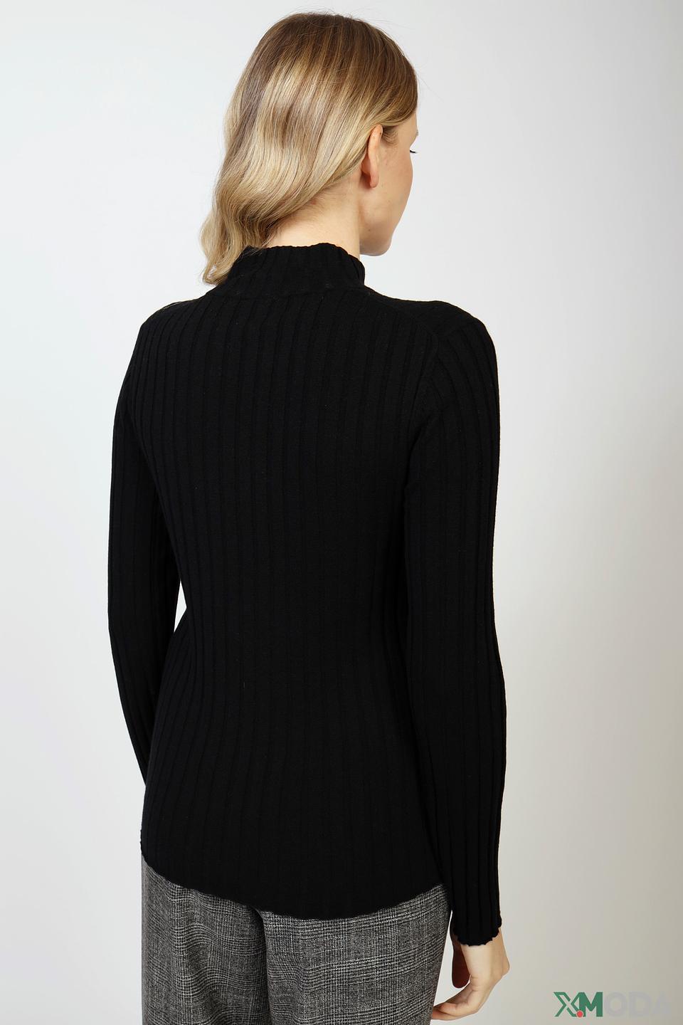 Пуловер Marc Cain чёрный с воротником