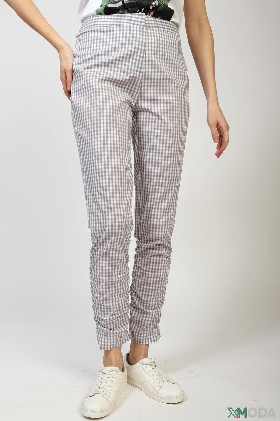 Брюки Pezzo в клетку серую