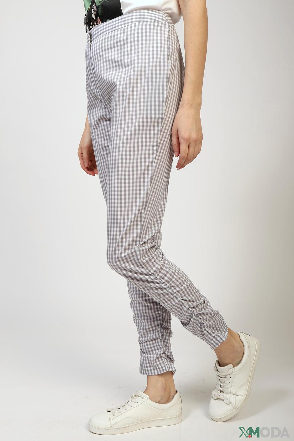 Брюки Pezzo в клетку серую