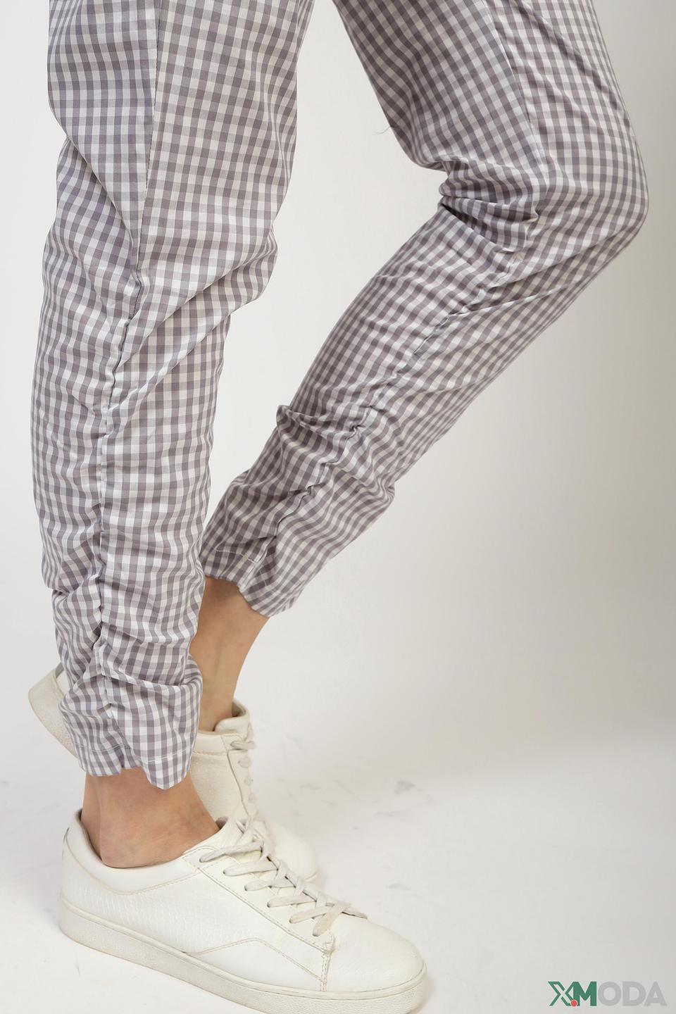 Брюки Pezzo в клетку серую