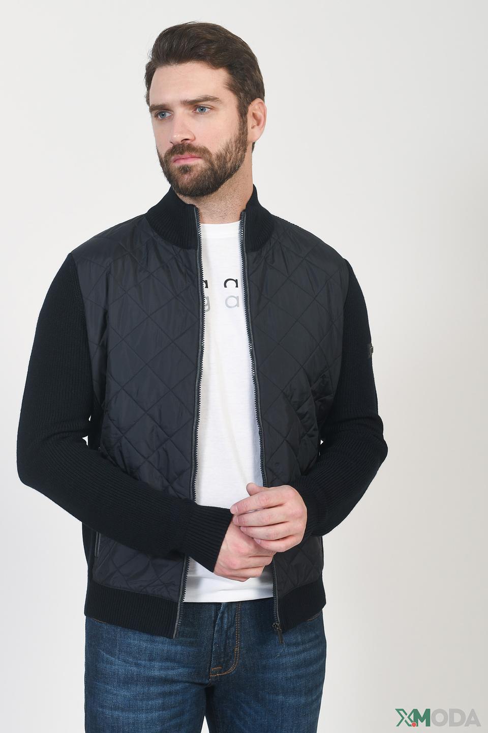 Кардиган Bugatti стеганый черный