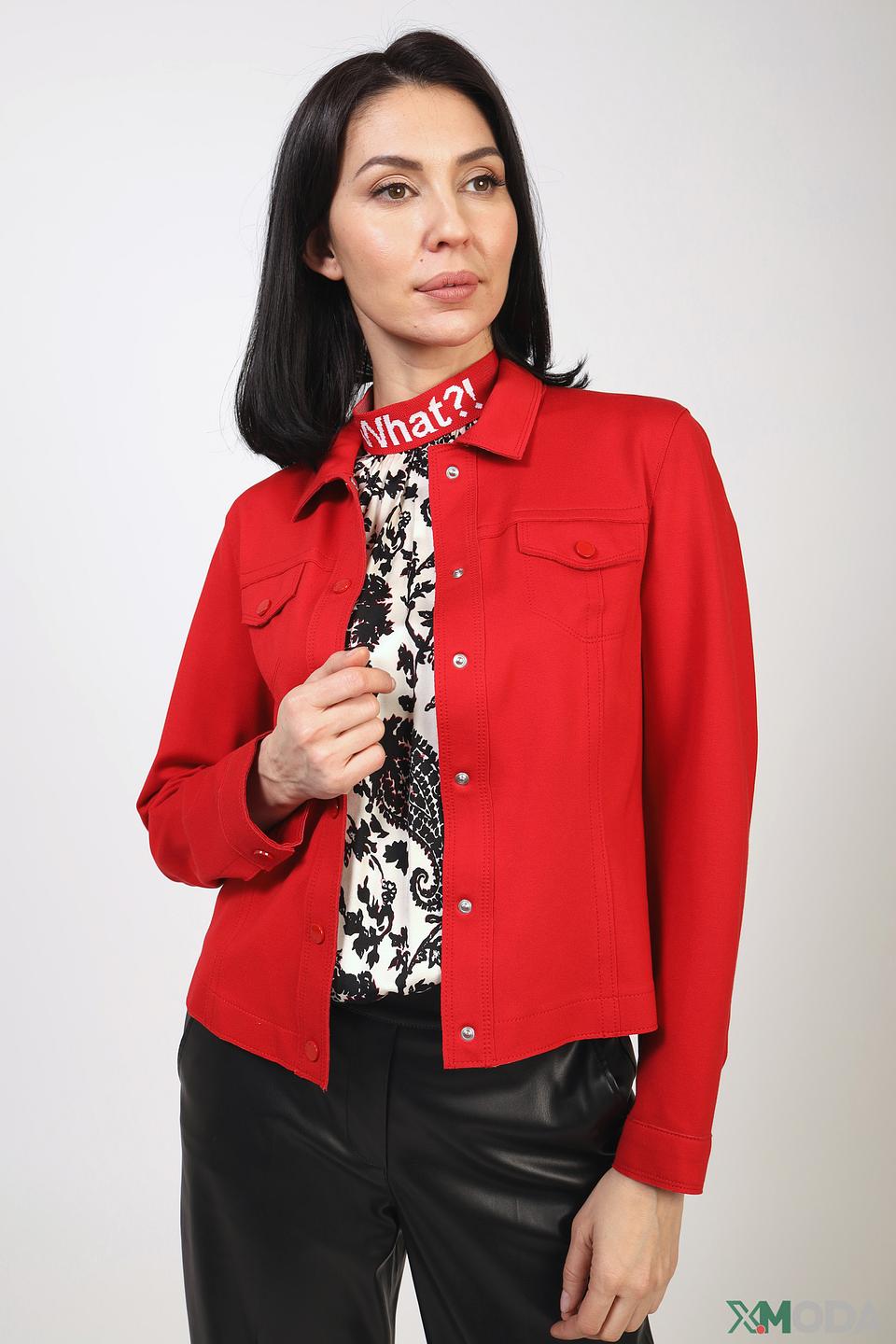Жакет Bianca красный приталенный