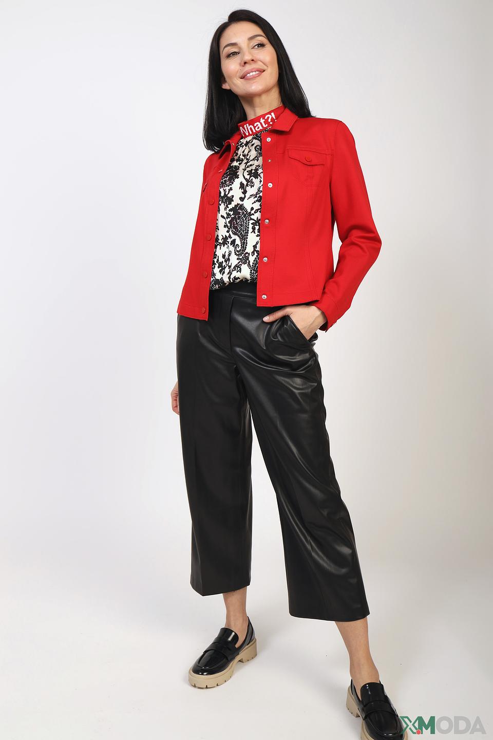 Капри Bianca из экокожи чёрные