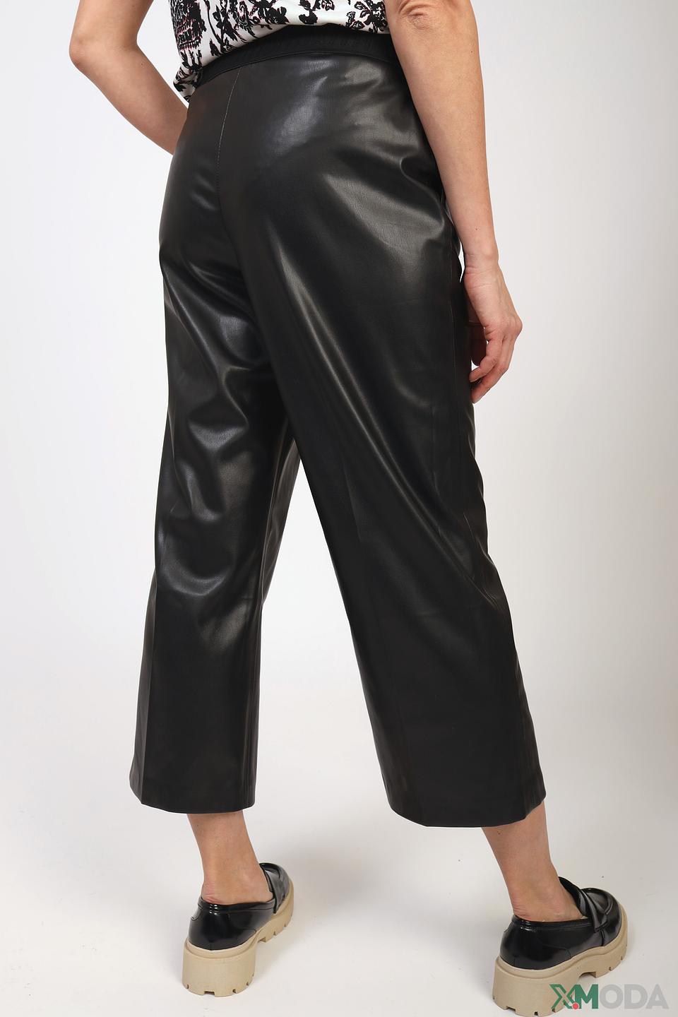 Капри Bianca из экокожи чёрные