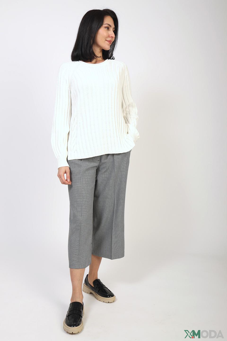 Пуловер Olsen женский белый с косами