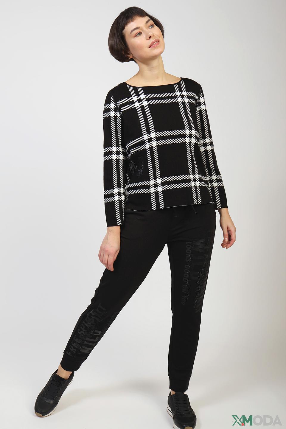 Пуловер Monari в клетку