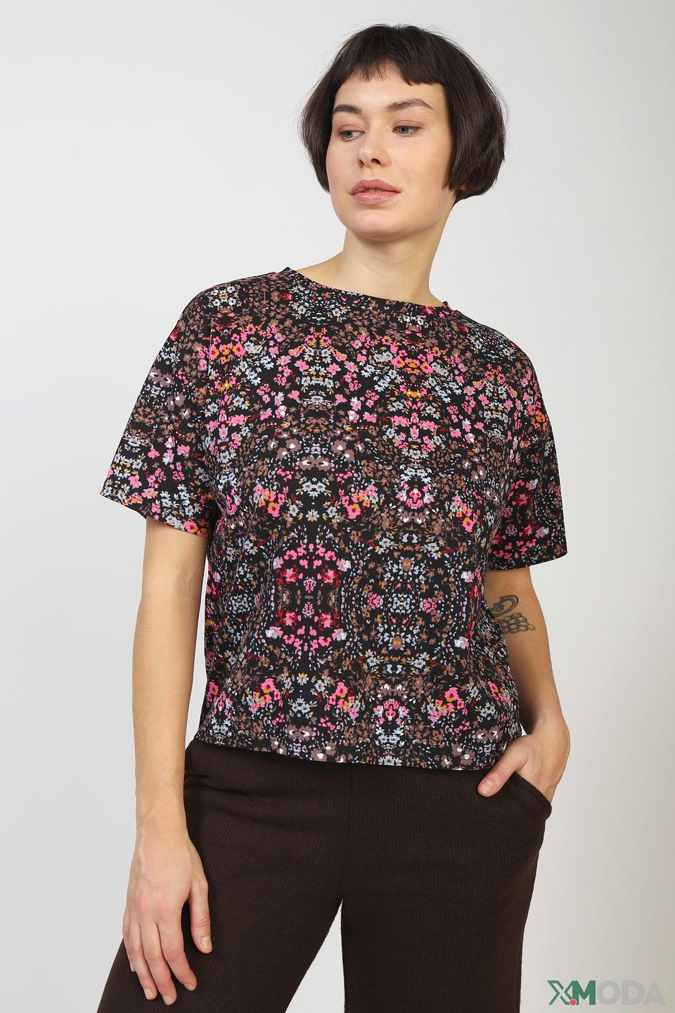 Блуза QS с цветочным принтом