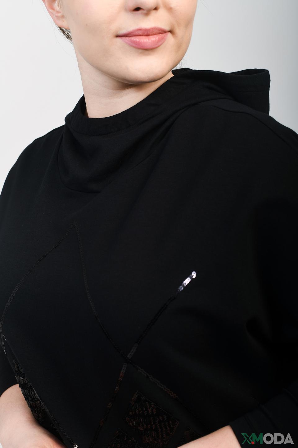 Пуловер Margittes с пайетками чёрный