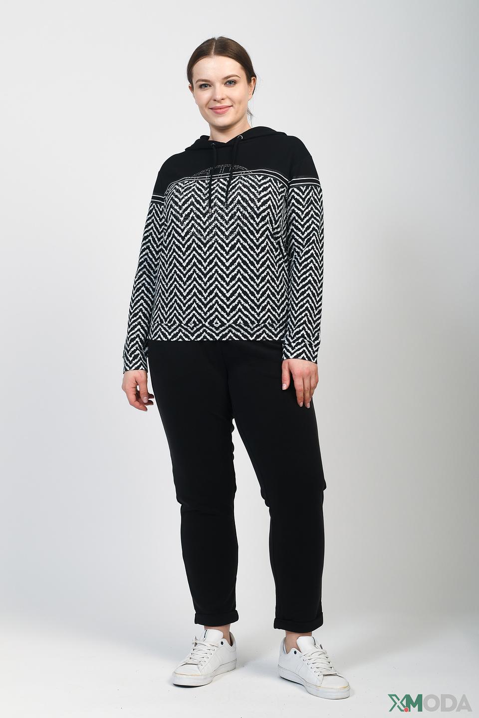 Брюки Samoon чёрные с манжетами