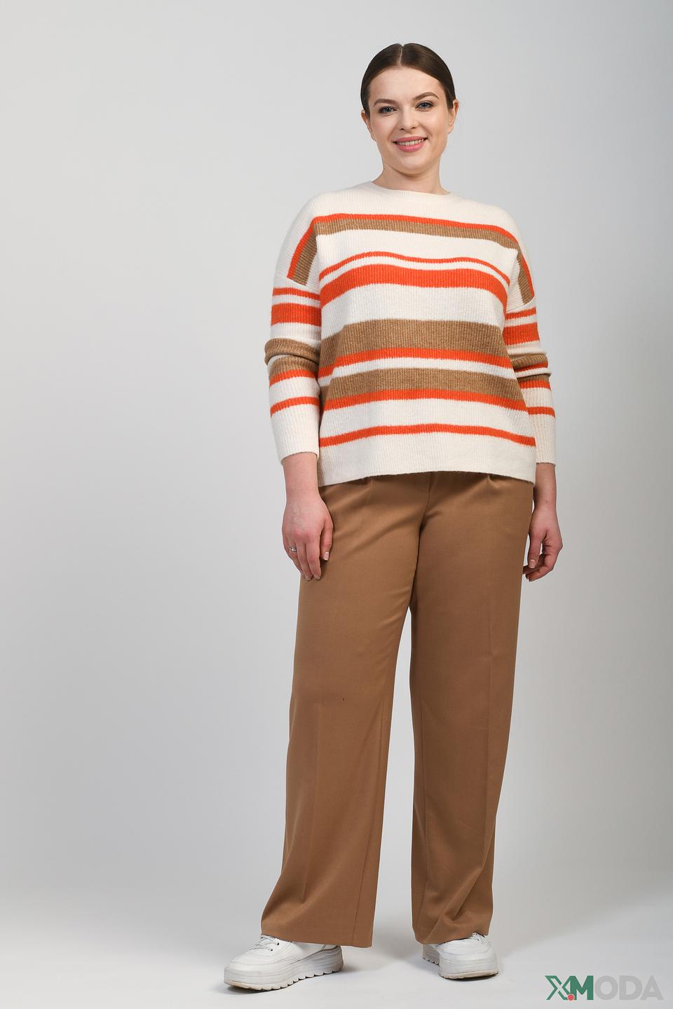 Пуловер Gerry Weber полоска бежевый