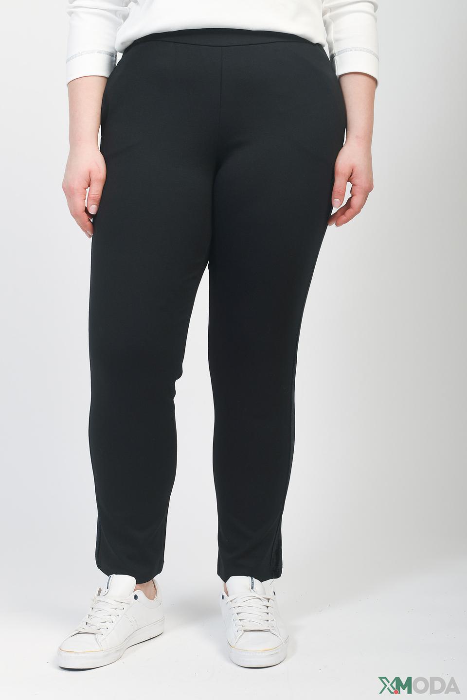 Брюки Frapp с бархатом черные