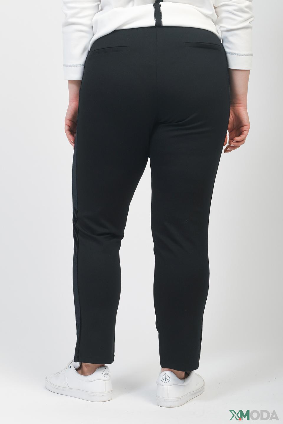 Брюки Frapp с бархатом черные