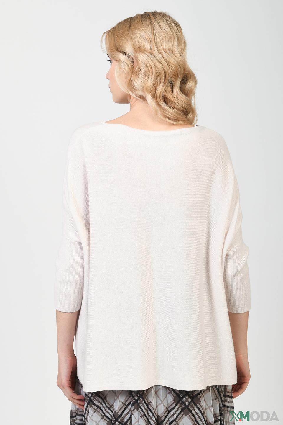 Пуловер Lecomte бежевый с карманами