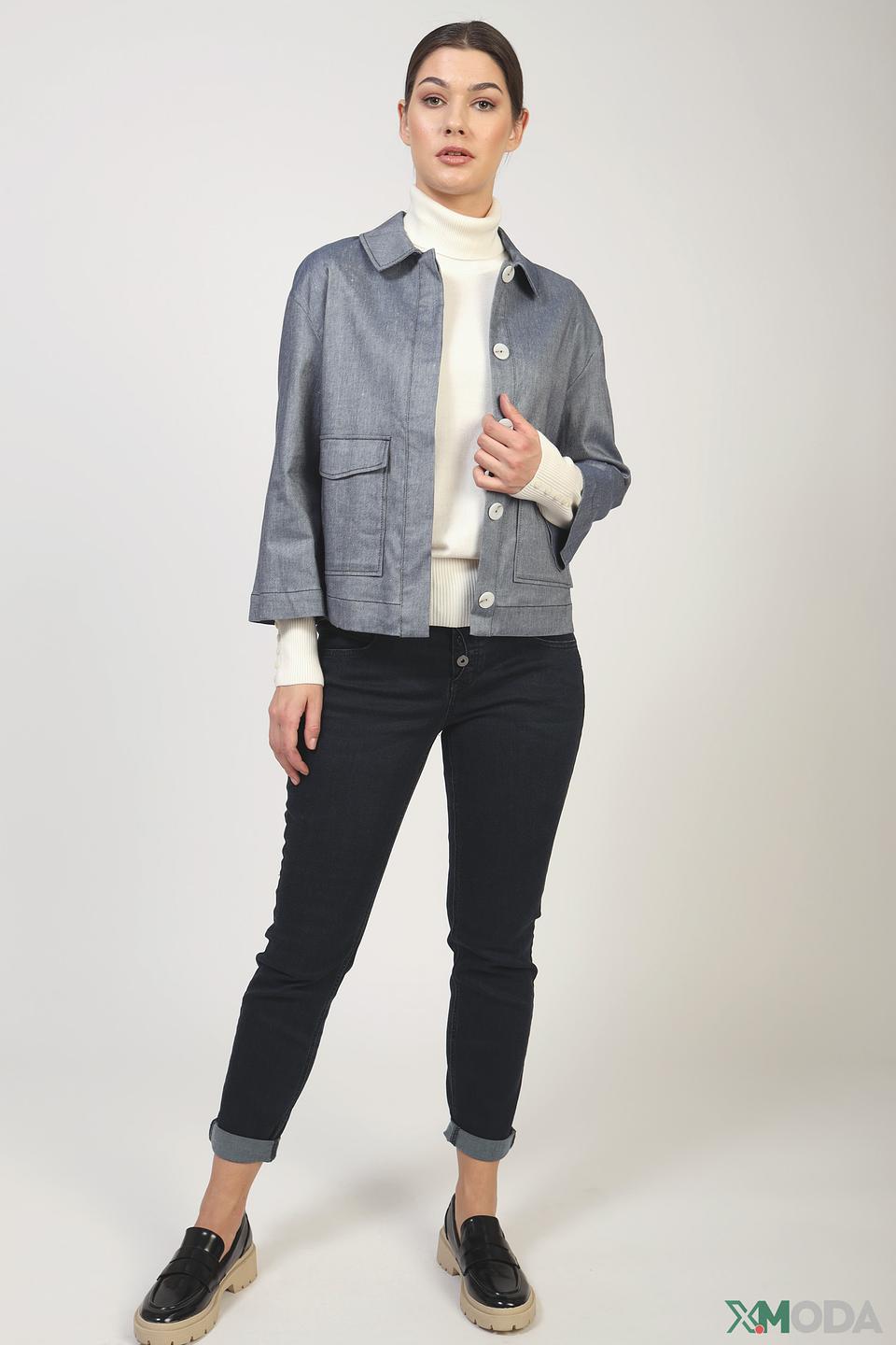 Жакет Comma деним синий