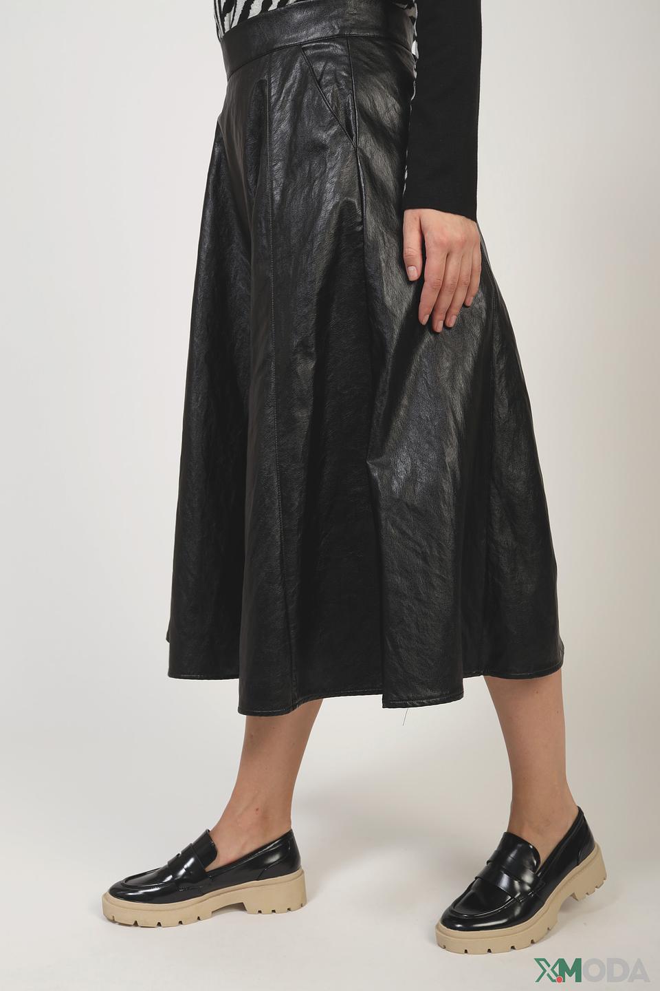 Юбка Taifun экокожа чёрная