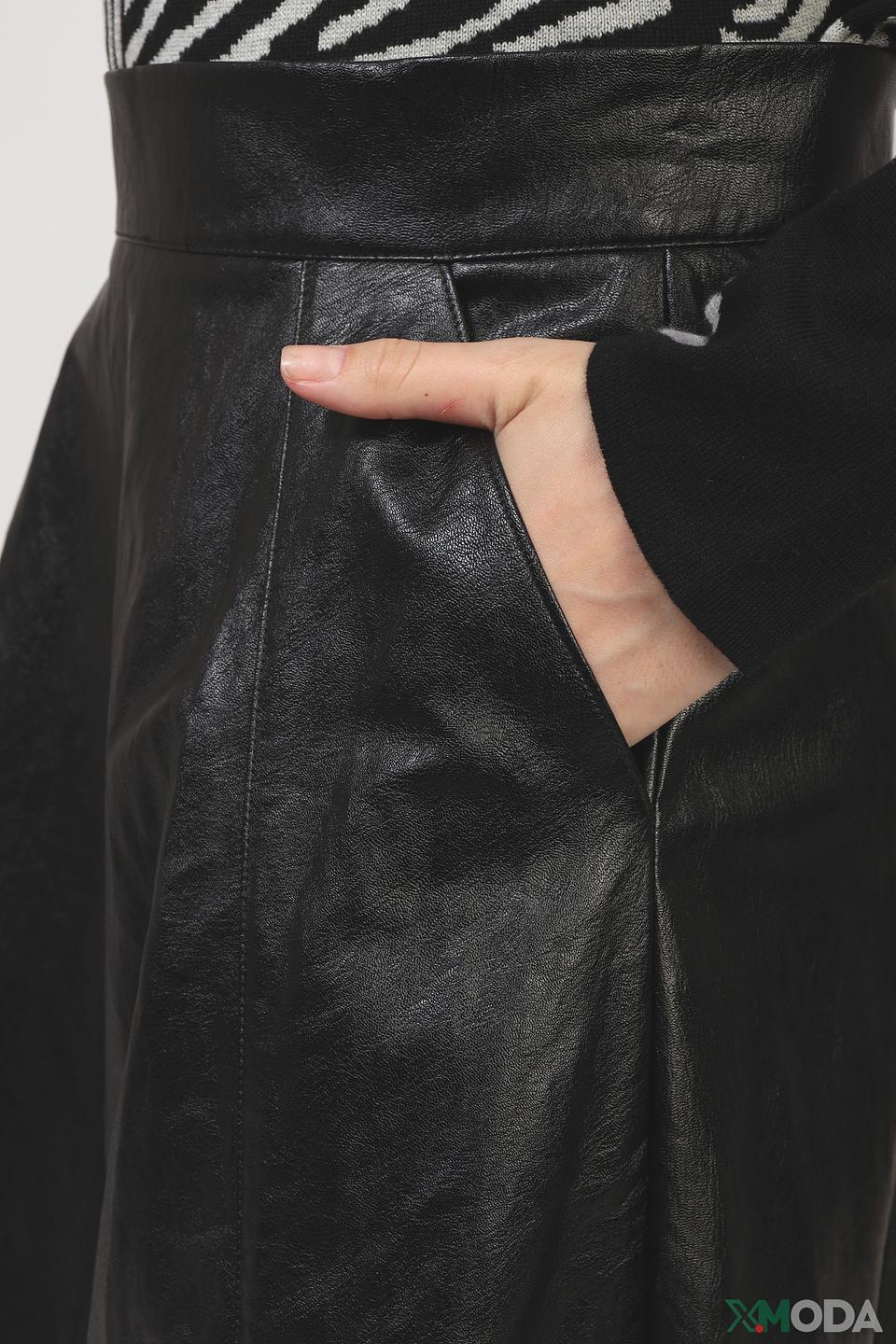 Юбка Taifun экокожа чёрная