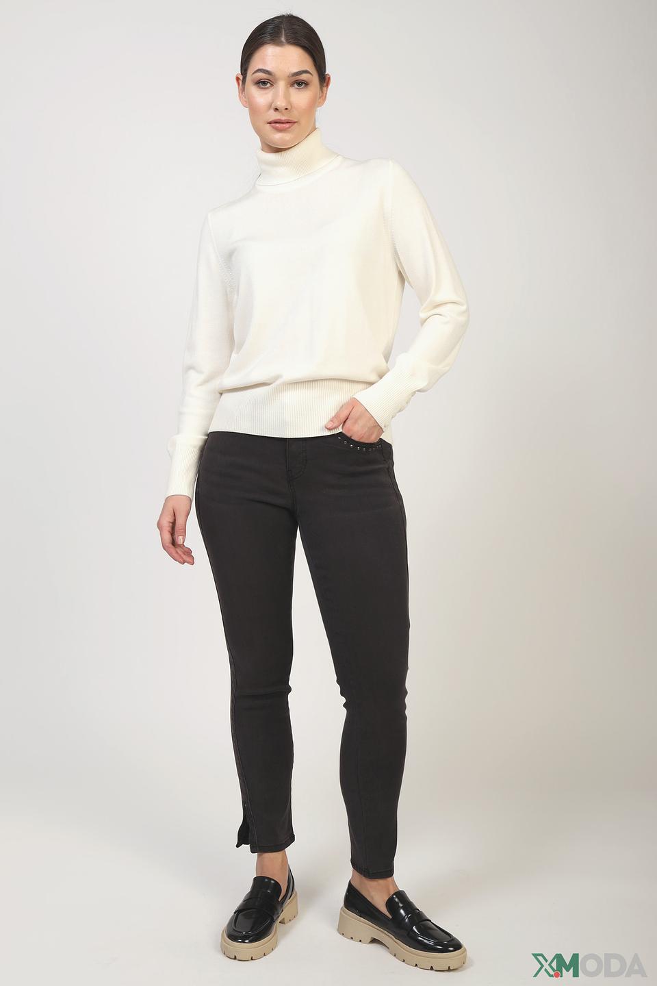 Джинсы Taifun с потертостями черные