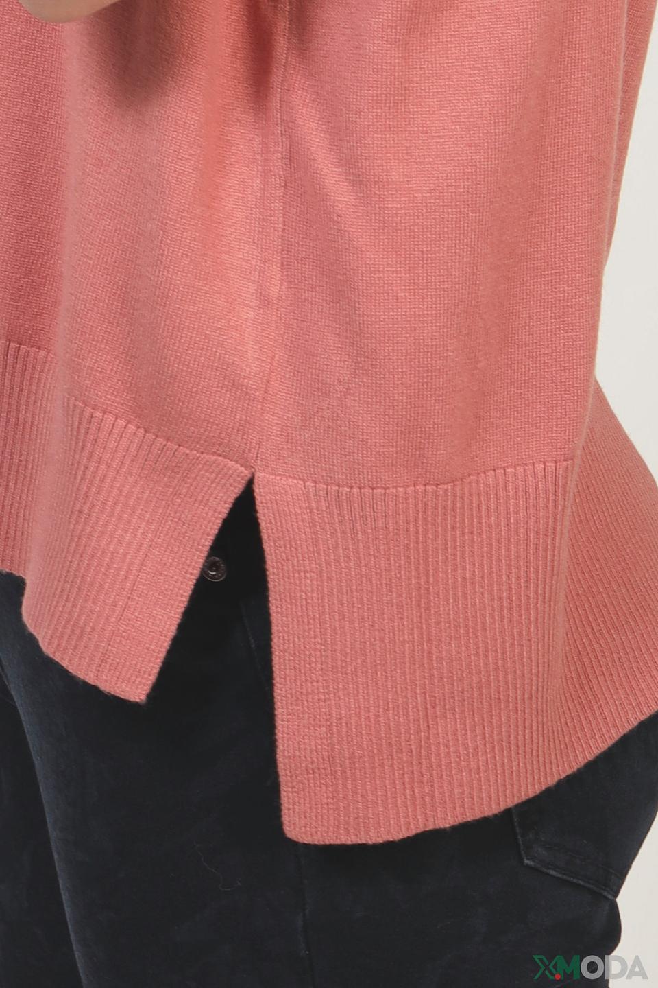 Пуловер Bianca с капюшоном розовый