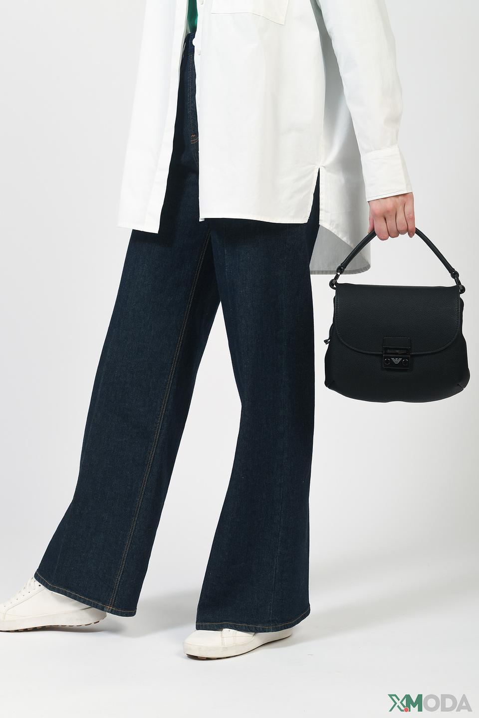 Сумка EA7 чёрная на плечо