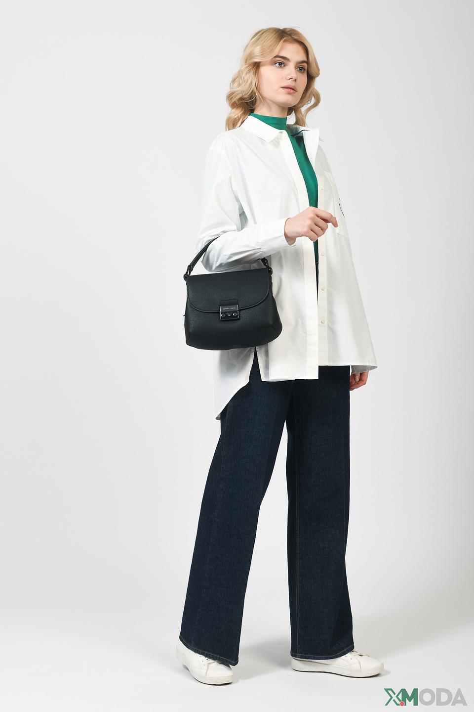 Сумка EA7 чёрная на плечо