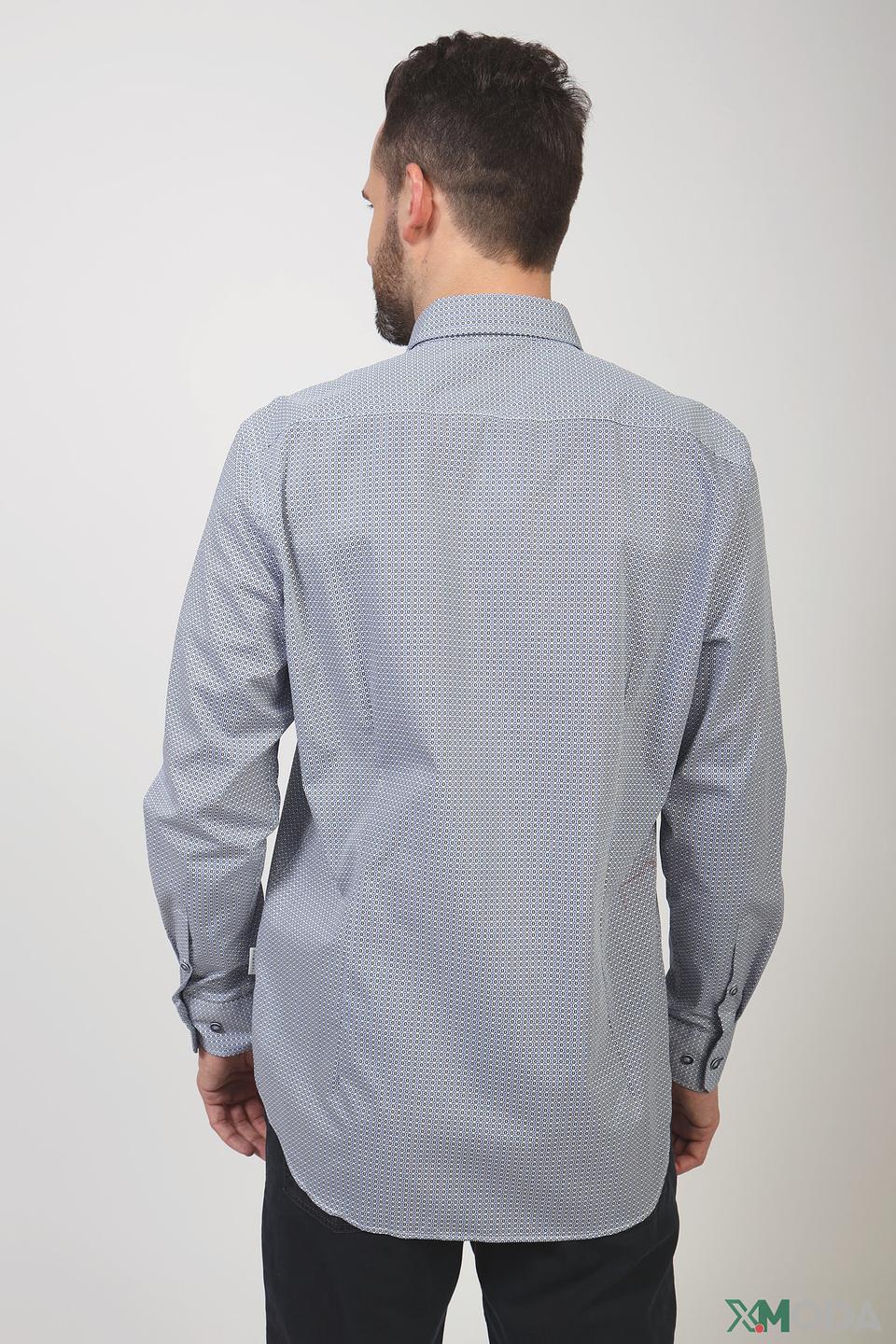Рубашка Bugatti с геометрическим рисунком