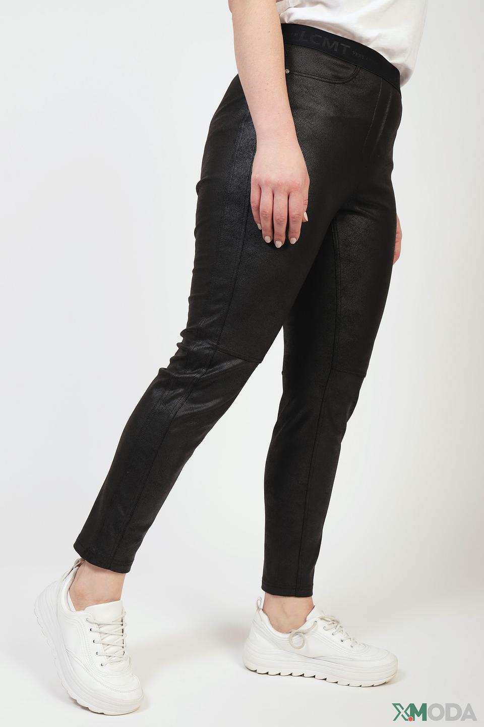 Брюки Lecomte экокожа черные