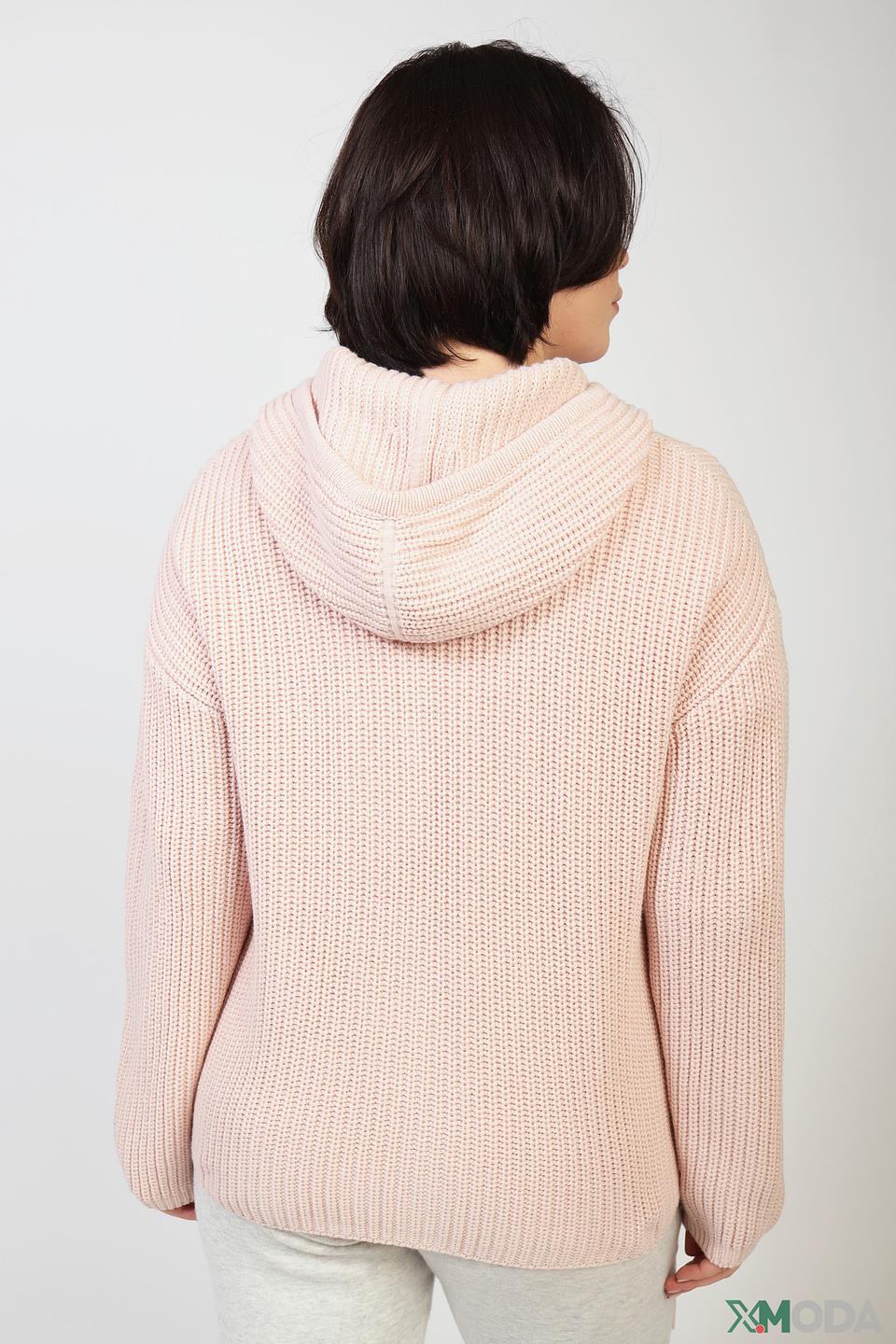 Жакет Oui с капюшоном персиковый