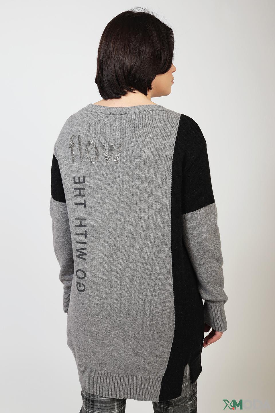 Платье Monari с принтом серое