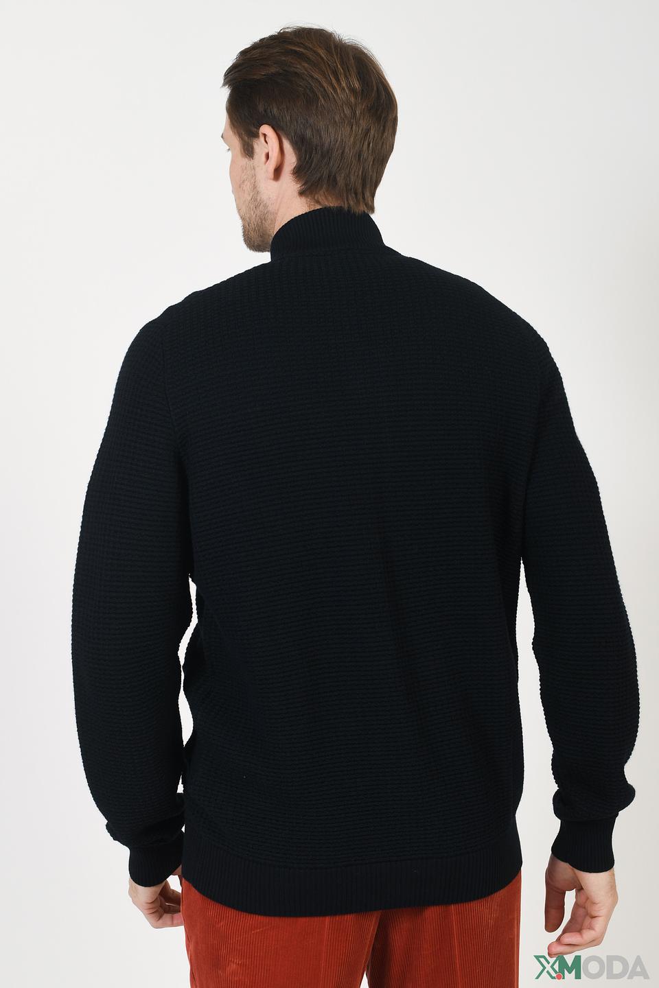 Кардиган Bugatti чёрный на молнии