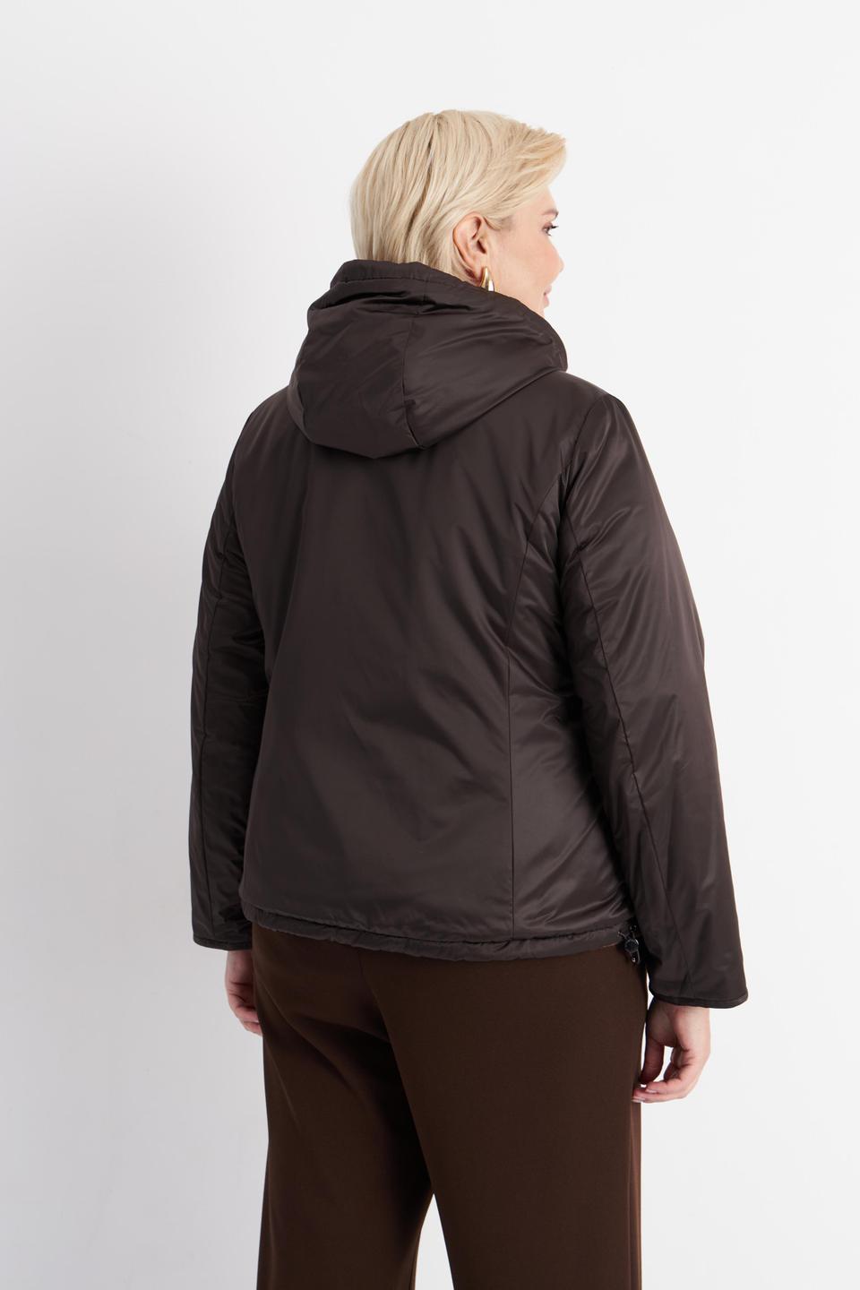 Коричневая куртка с капюшоном Betty Barclay outdoor