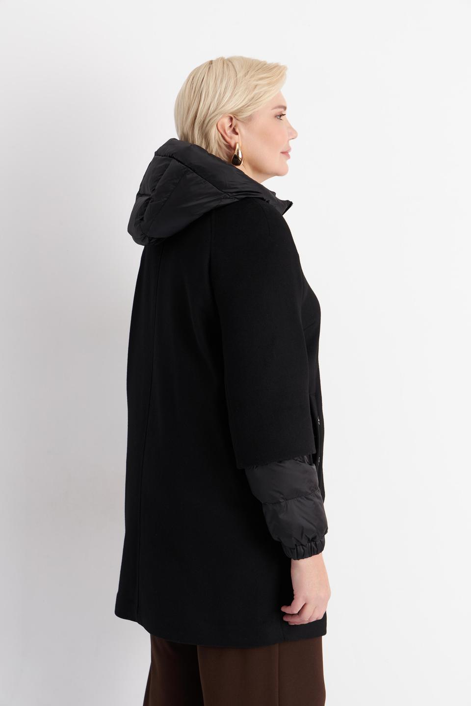 Черное пальто со стегаными деталями Betty Barclay outdoor