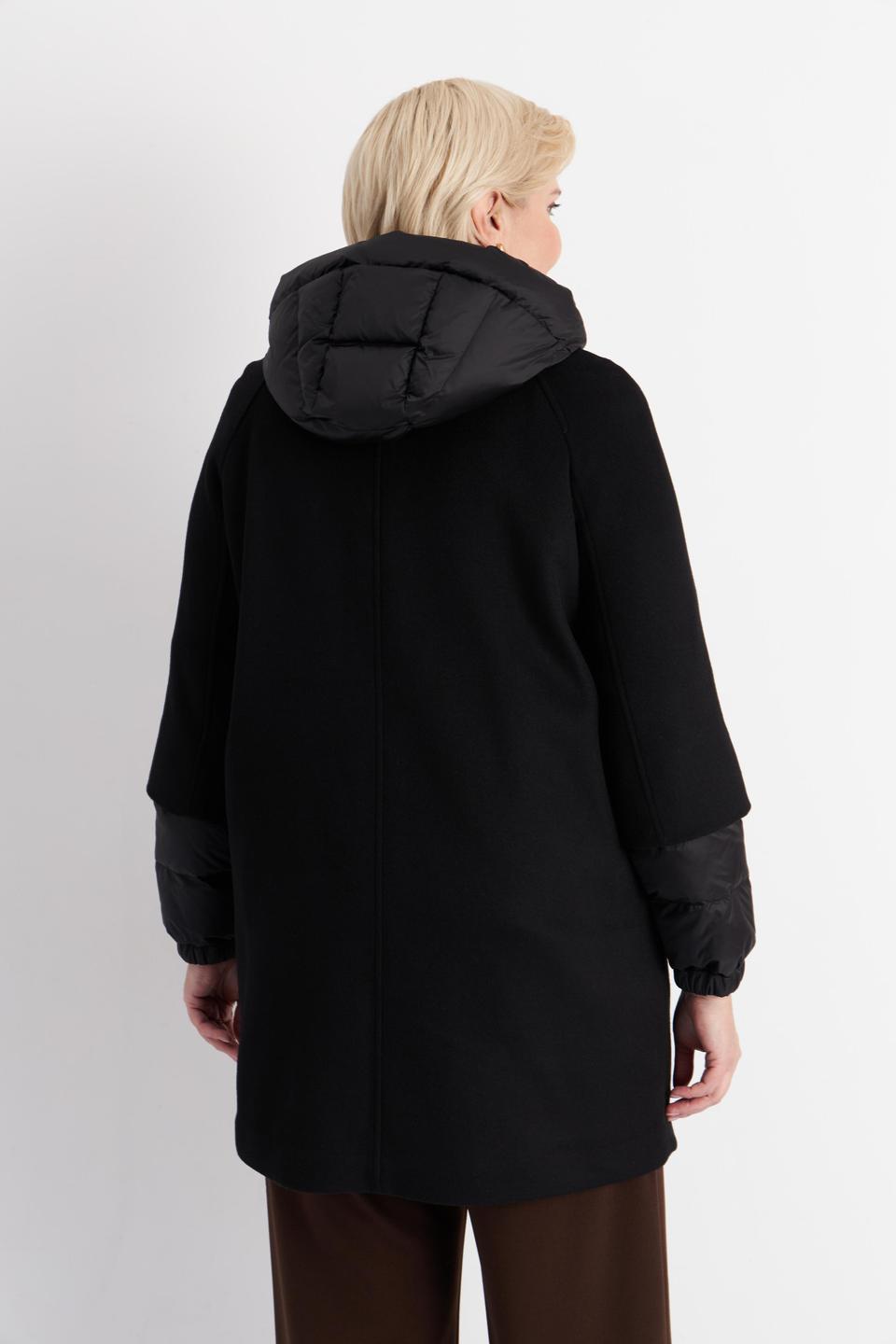 Черное пальто со стегаными деталями Betty Barclay outdoor