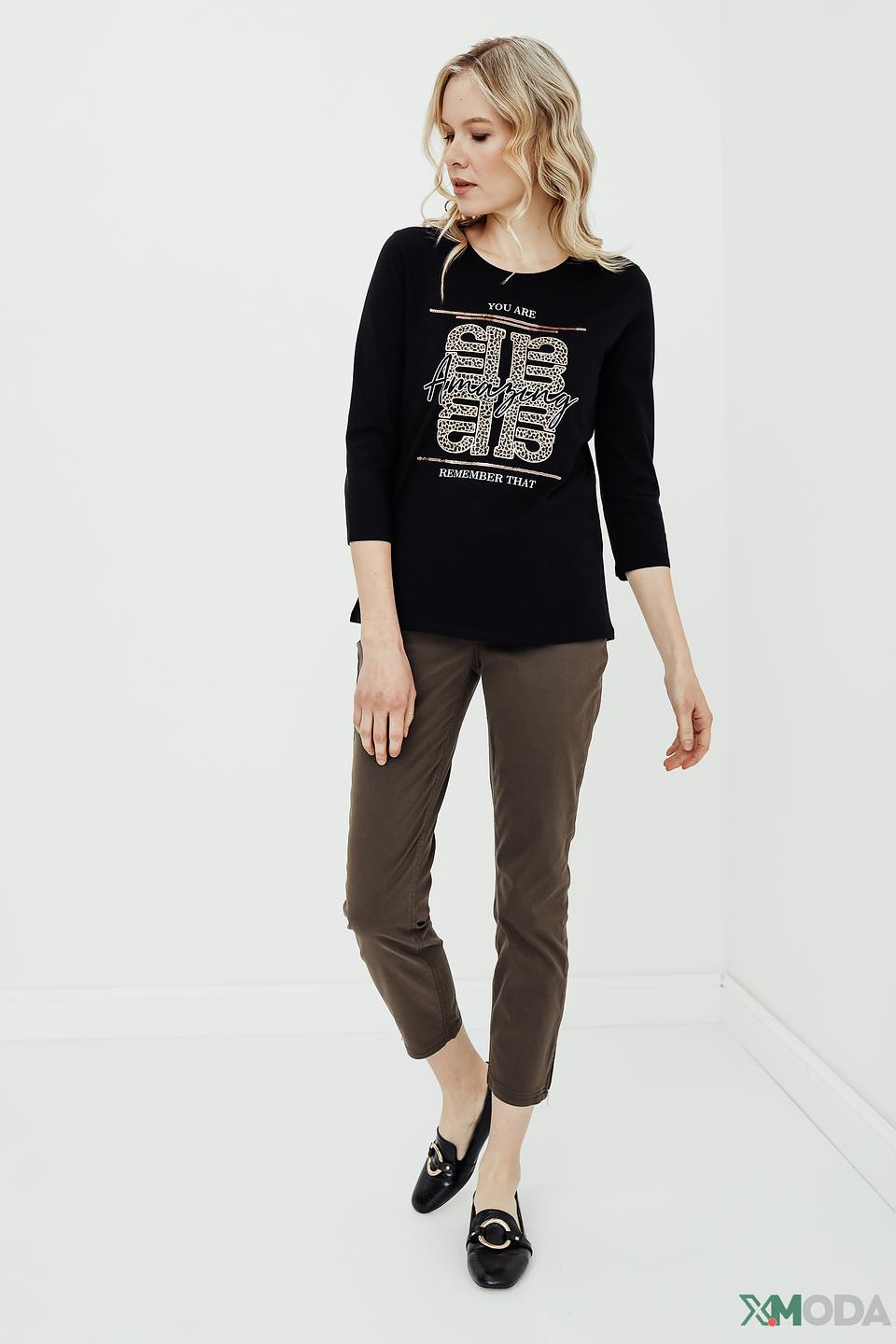 Брюки Gardeur хаки укороченные