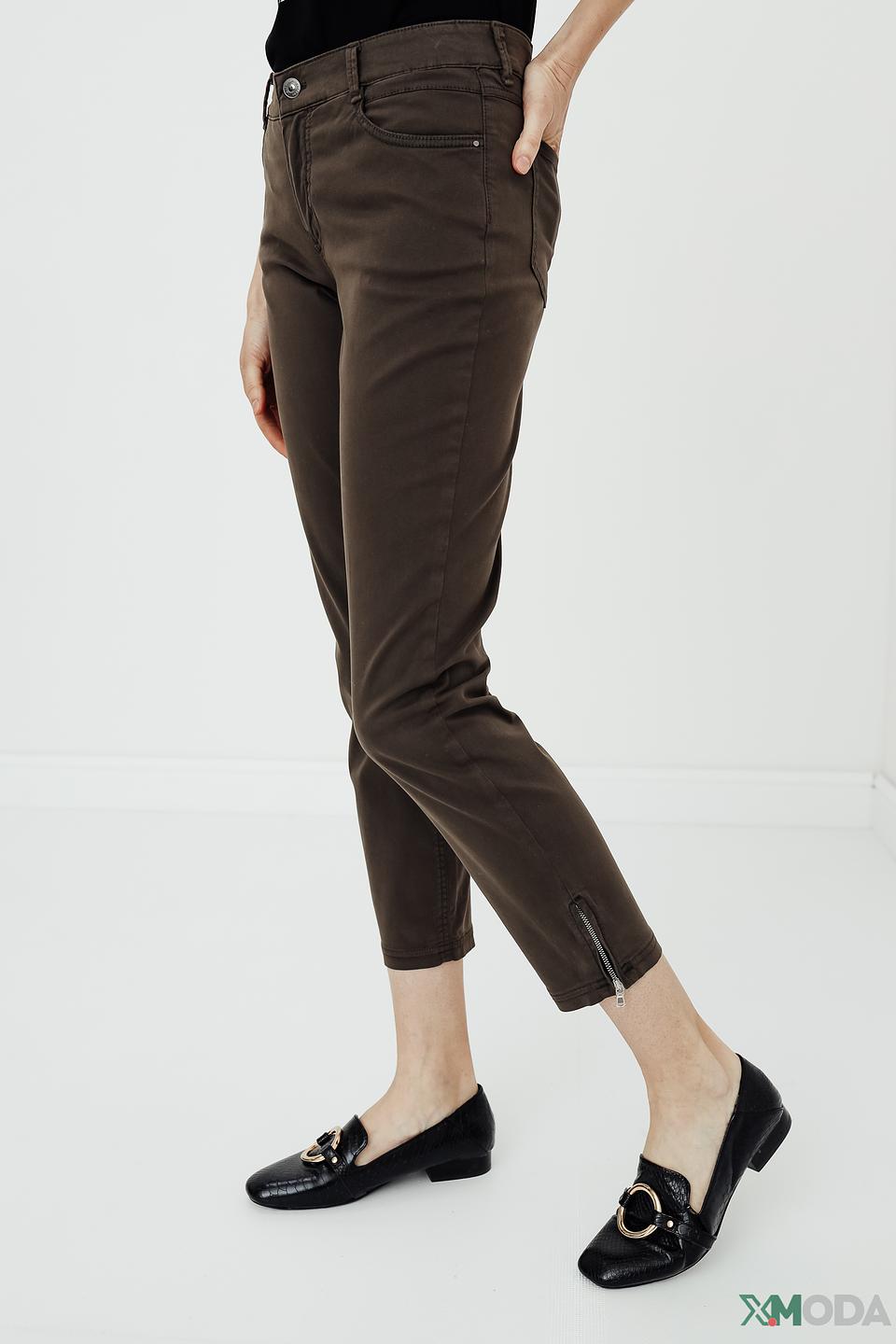 Брюки Gardeur хаки укороченные