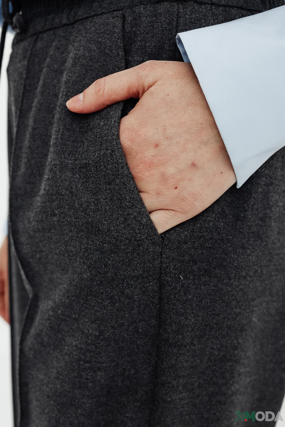 Брюки палаццо Set графит