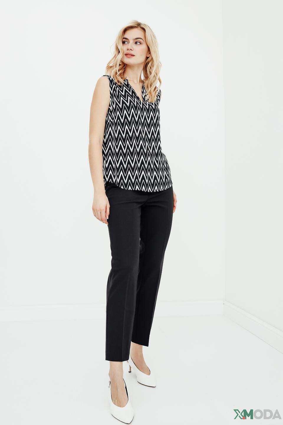 Топ Betty Barclay зигзаг чёрный