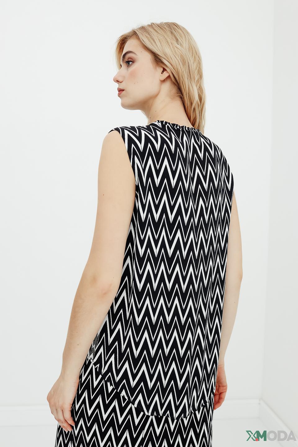 Топ Betty Barclay зигзаг чёрный