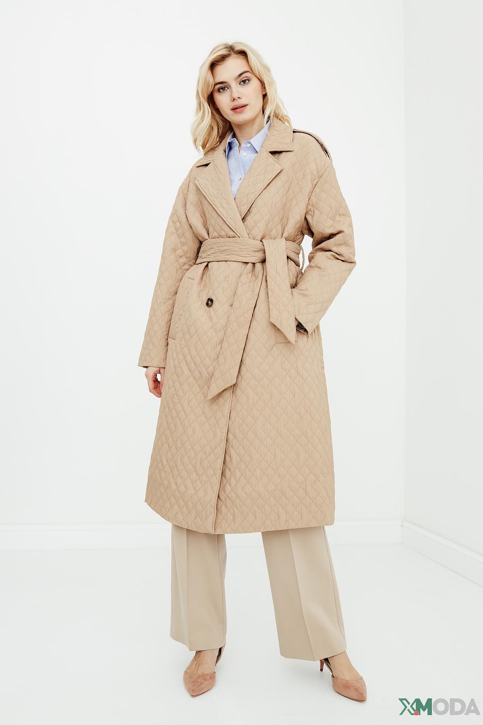 Плащ стеганый Taifun бежевый