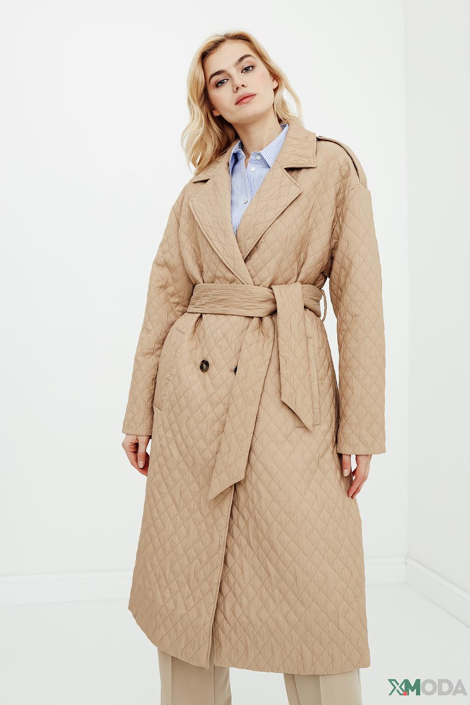 Плащ стеганый Taifun бежевый