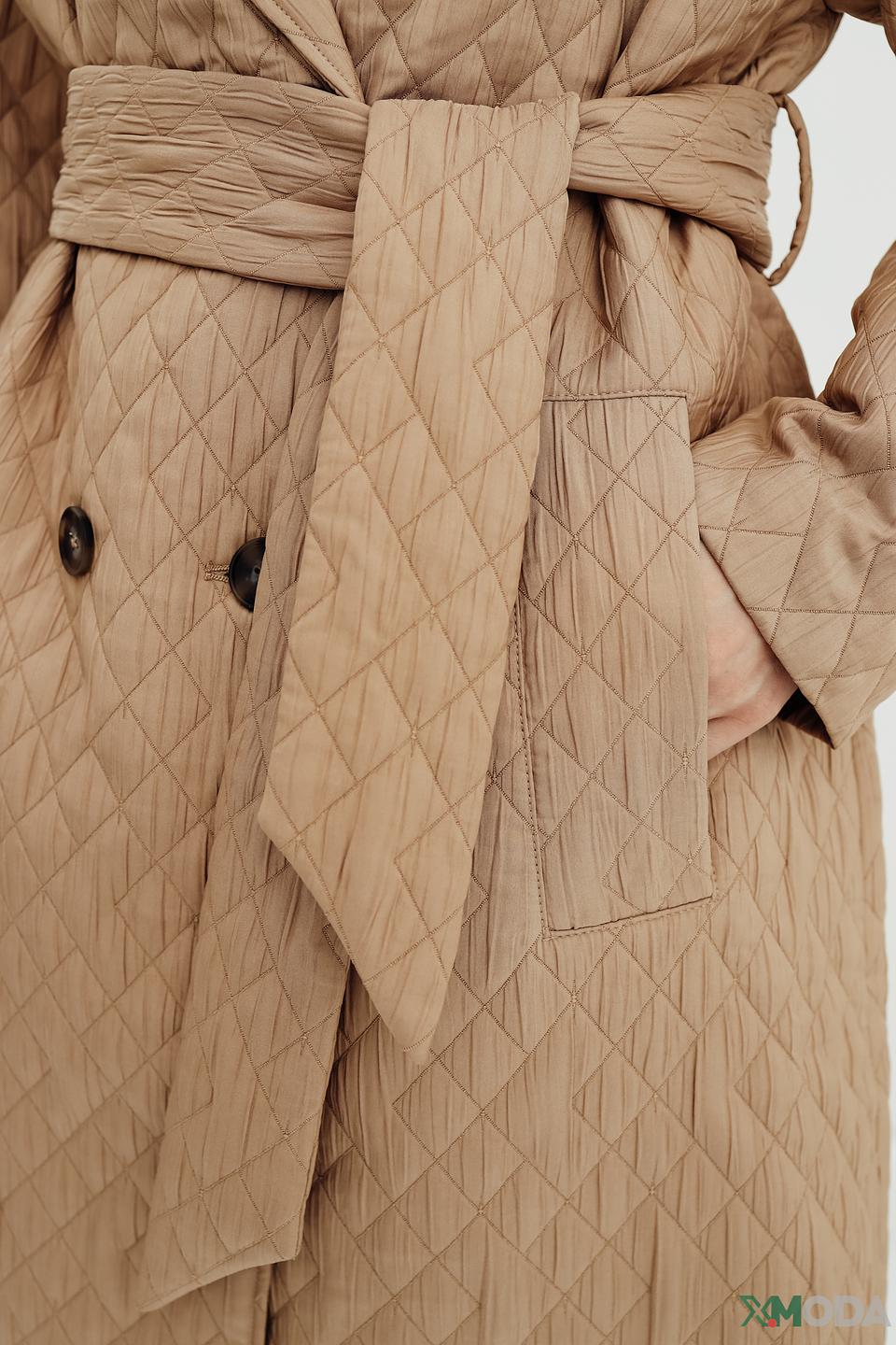 Плащ стеганый Taifun бежевый