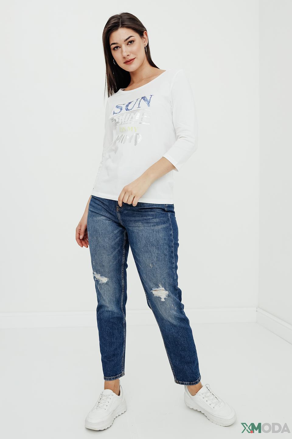 Джинсы QS с рваностями