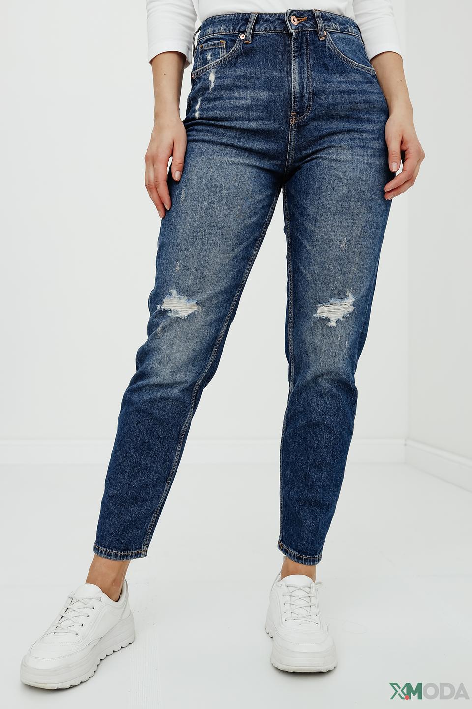 Джинсы QS с рваностями