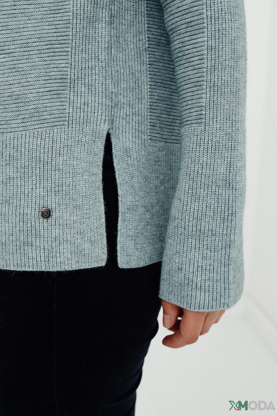 Пуловер Betty and Co с капюшоном мятный