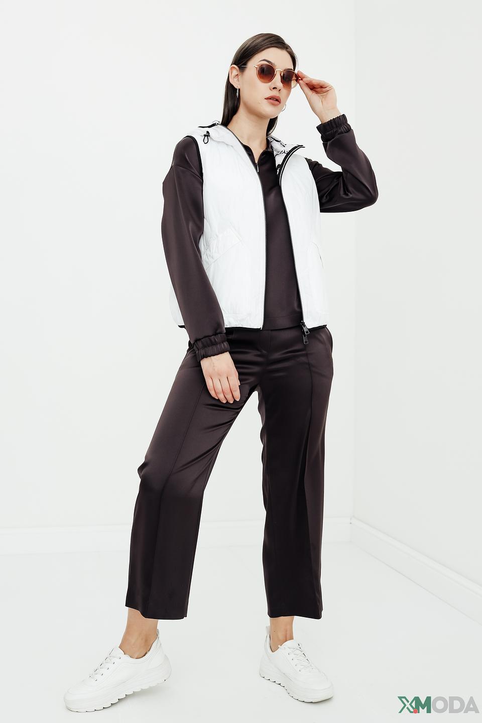 Блуза Marc Cain атласная чёрная