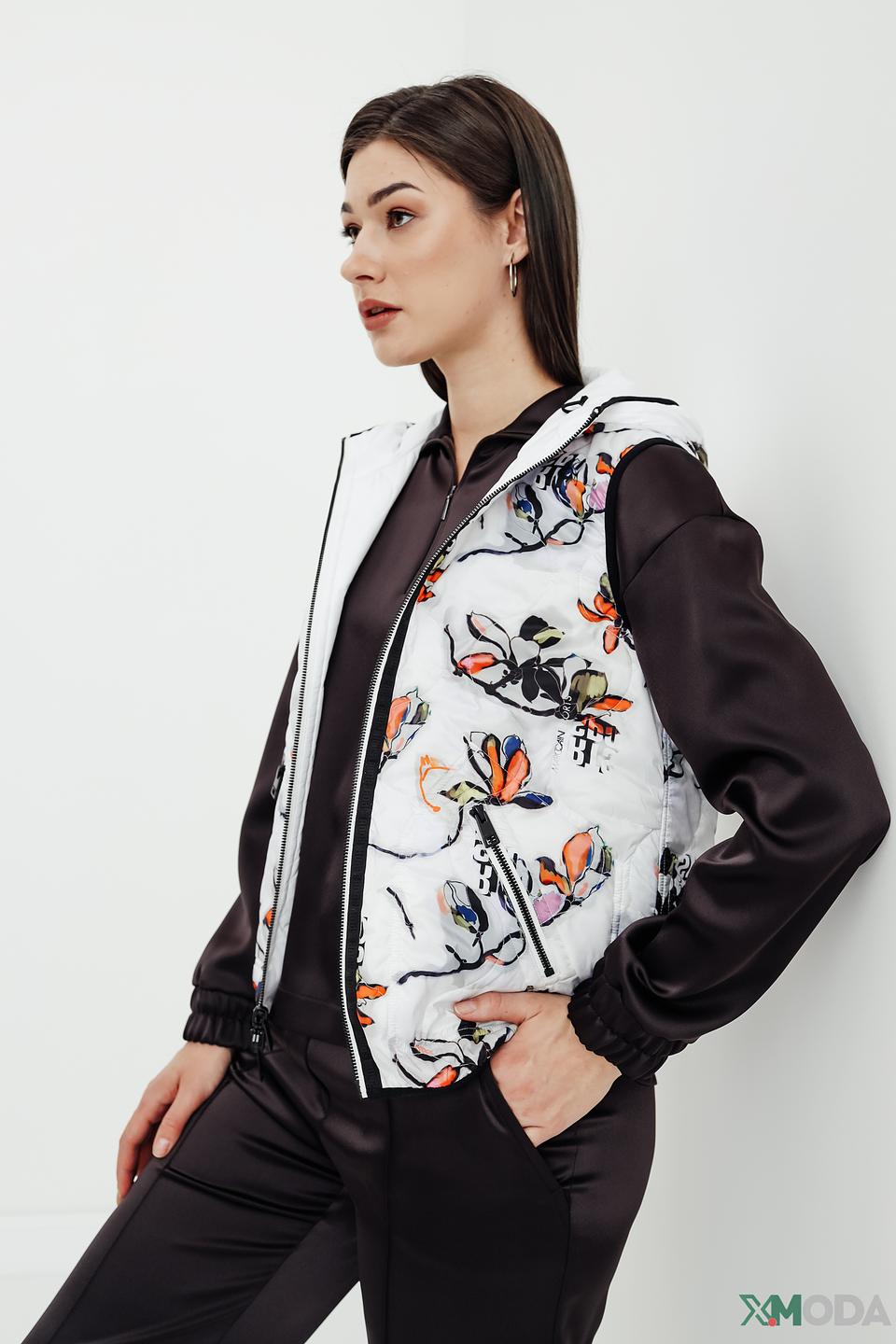 Жилет Marc Cain Sports чёрно-белый