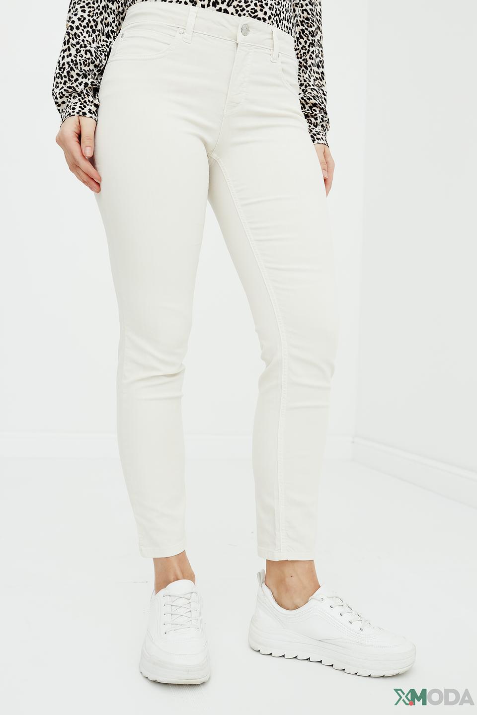 Джинсы скинни Oui молочные