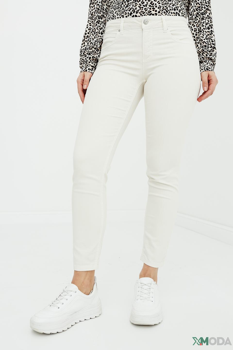Джинсы скинни Oui молочные
