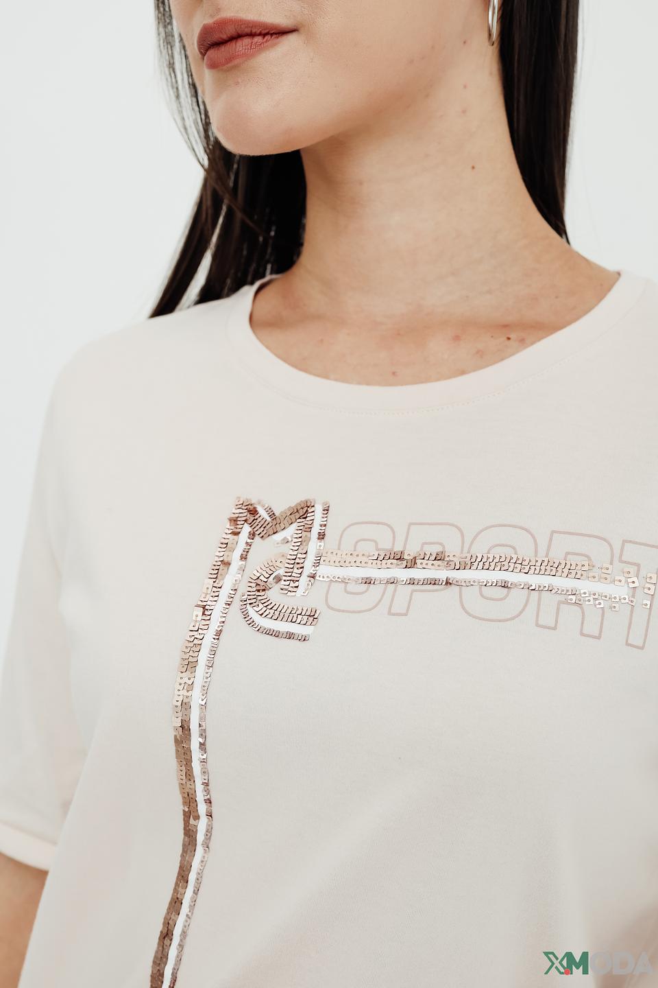 Футболка Marc Cain Sports бежевая